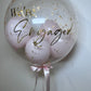 20” GOLD/SILVER/COPPER FLAKE BUBBLE BALLOON