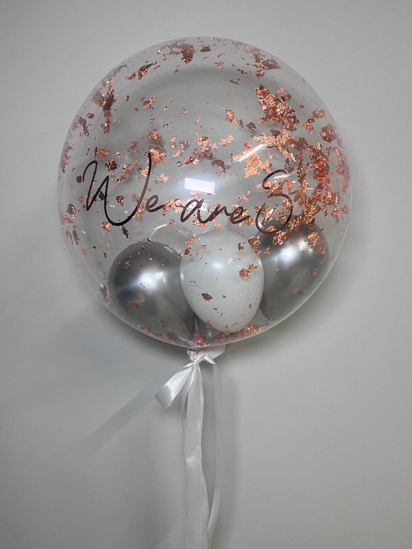 24” COPPER FLAKE BUBBLE BALLOON