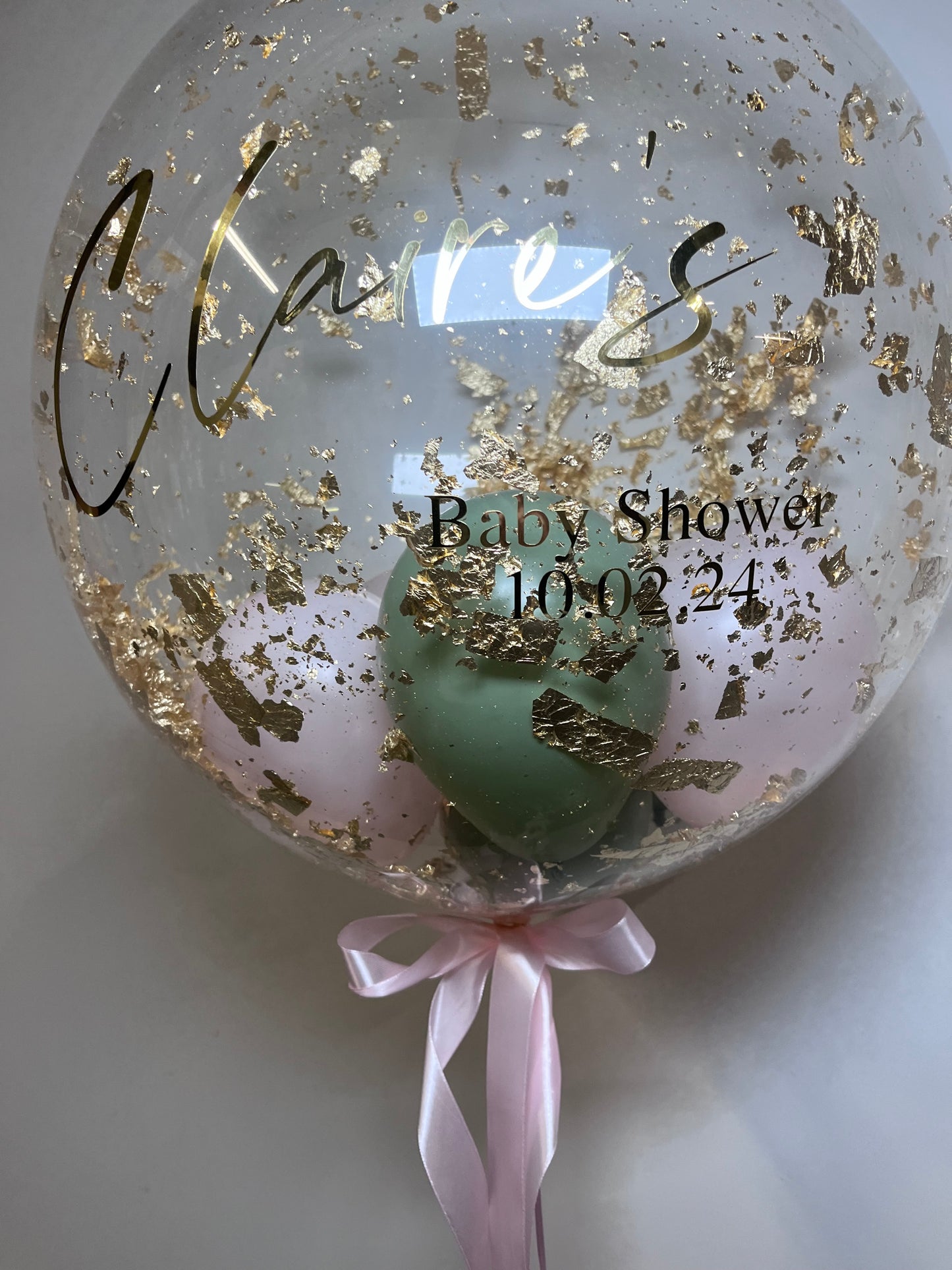 24” FLAKE BABY SHOWER BUBBLE BALLOON