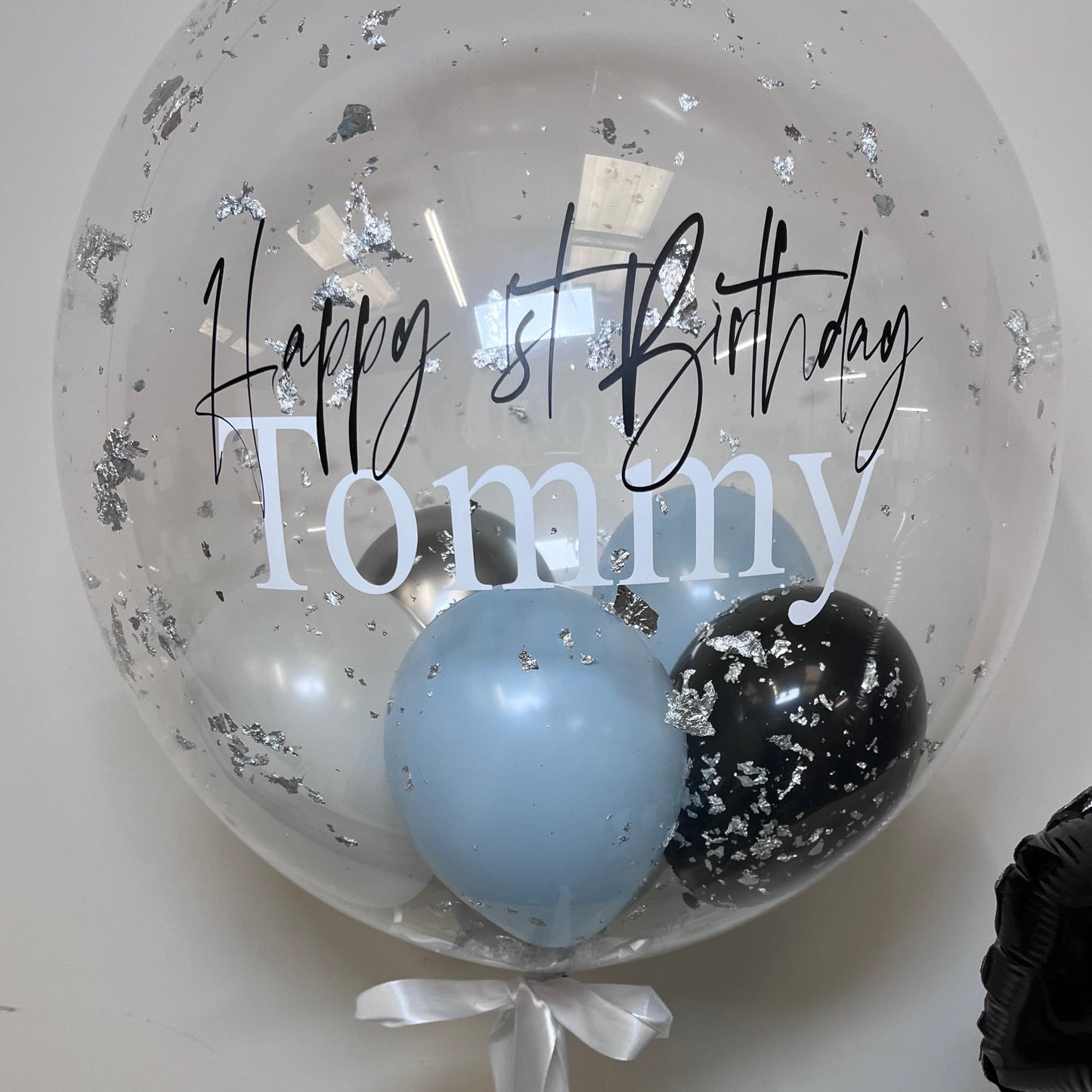 24” Silver flake BUBBLE BALLOON