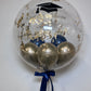 24” FLAKE GRADUATION BUBBLE BALLOON