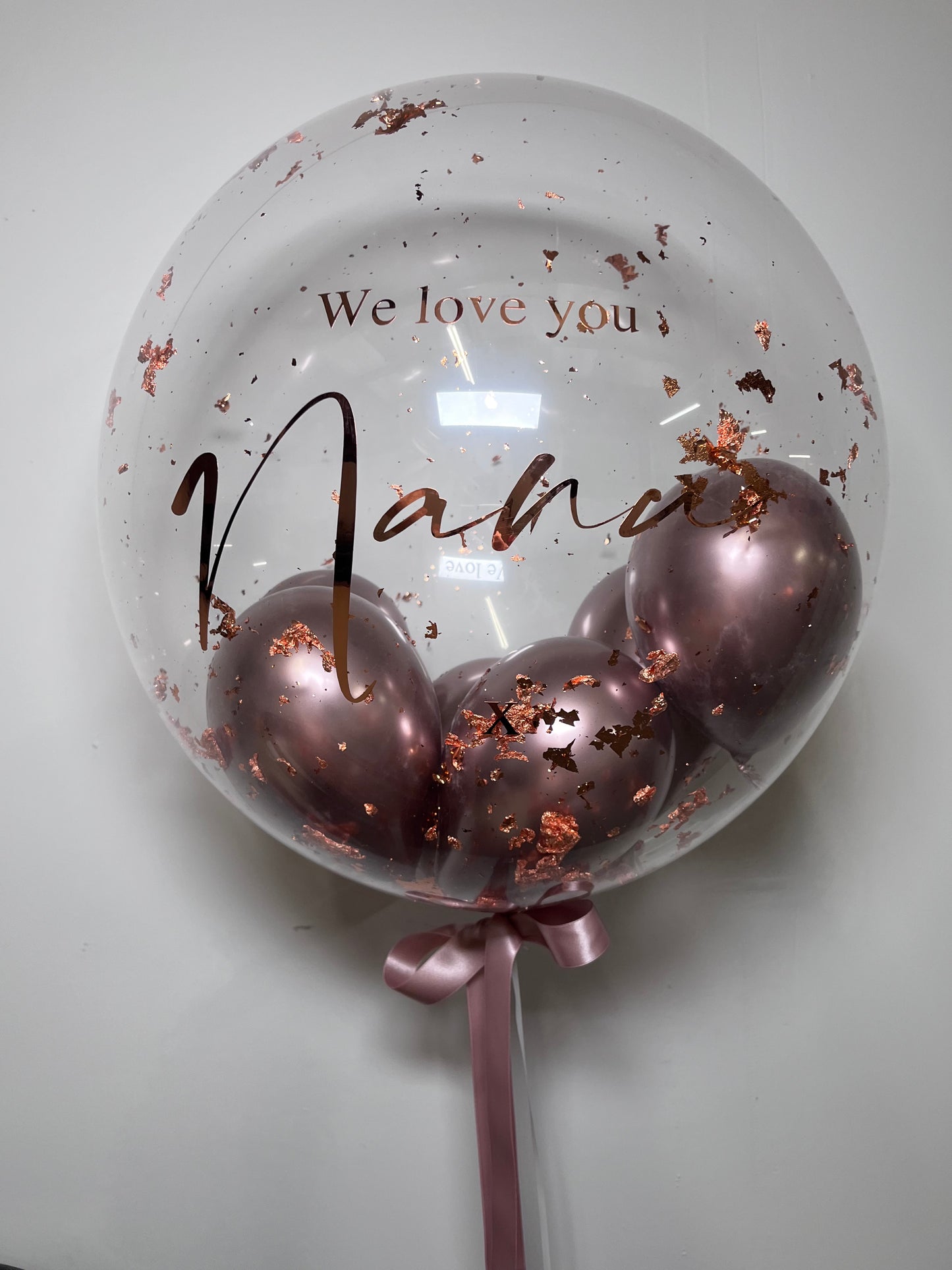 24” COPPER FLAKE BUBBLE BALLOON