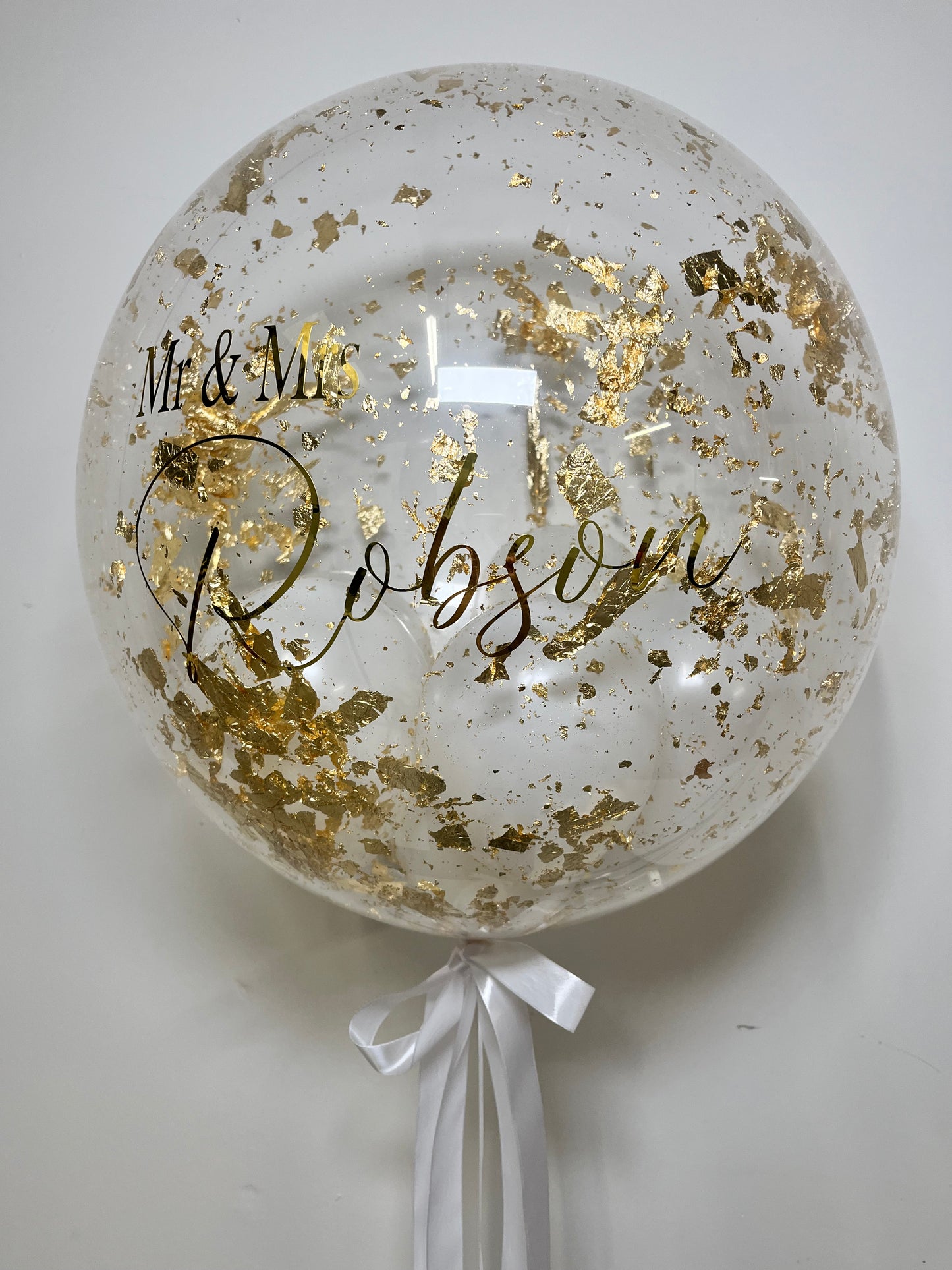 24” WEDDING/ENGAGEMENT/ ANNIVERSARY BUBBLE BALLOON