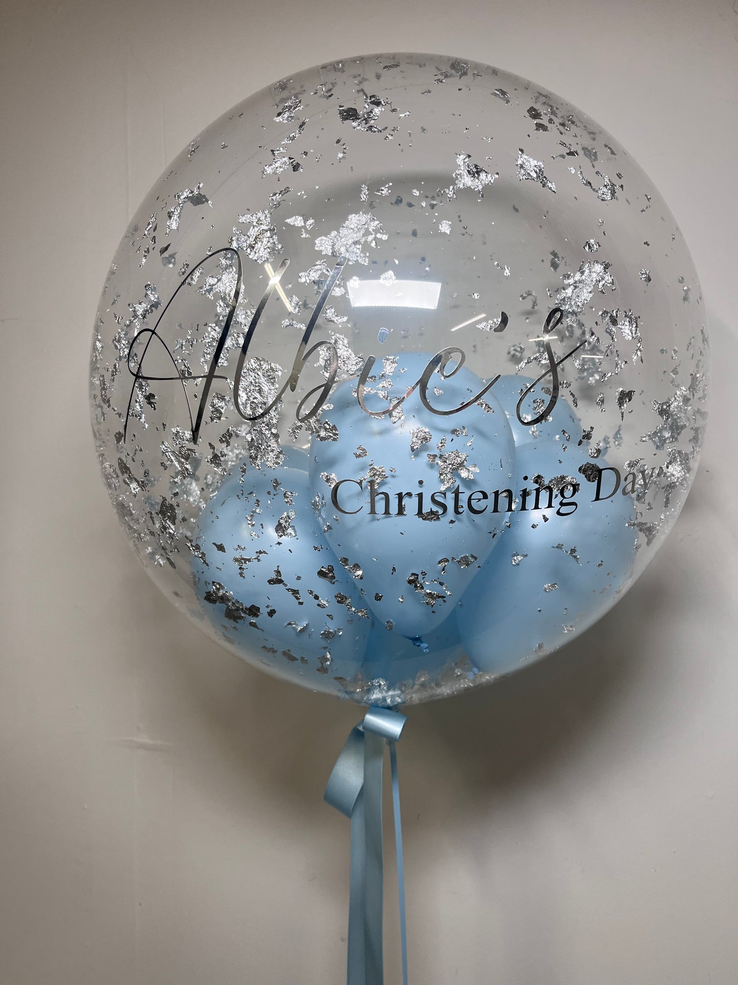 24” Silver flake BUBBLE BALLOON