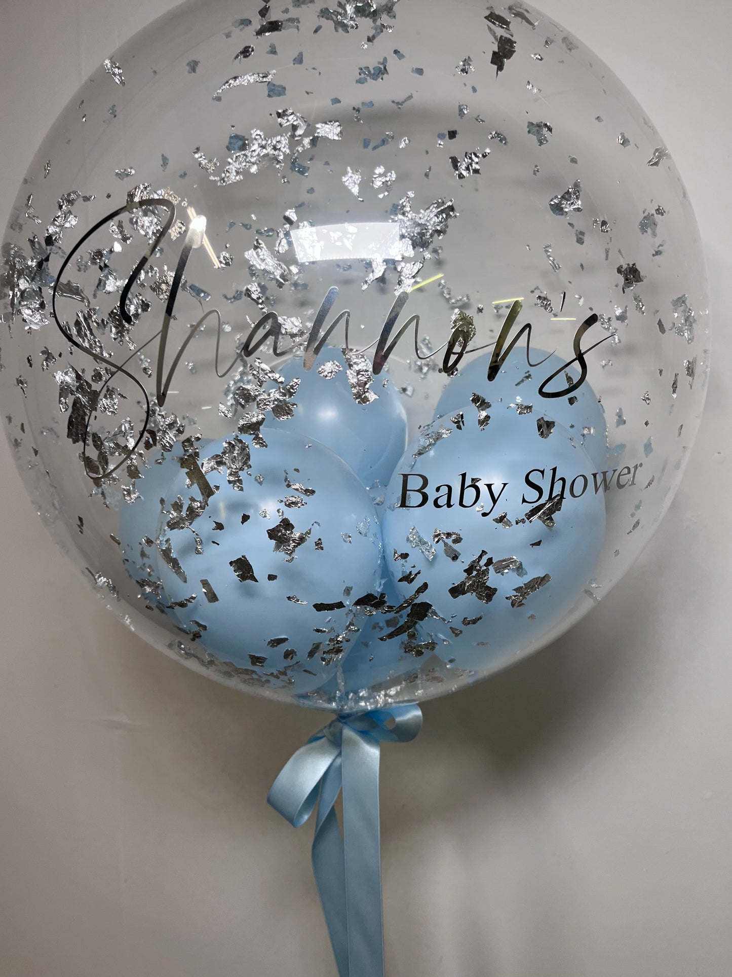 24” Silver flake BUBBLE BALLOON