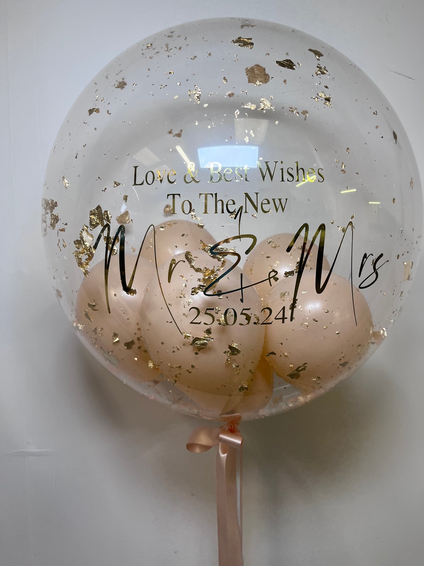 24” WEDDING/ENGAGEMENT/ ANNIVERSARY BUBBLE BALLOON