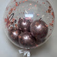 24” COPPER FLAKE BUBBLE BALLOON