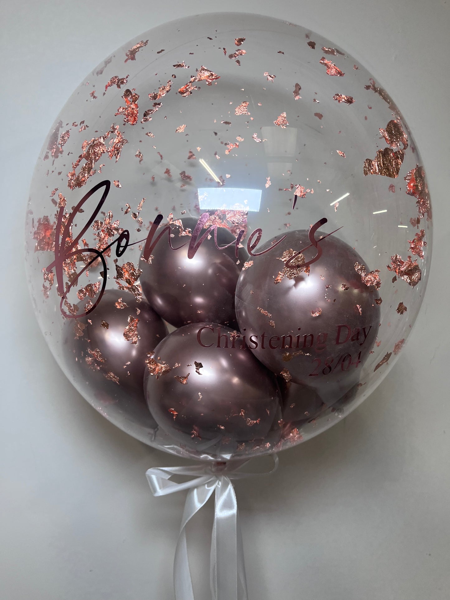 24” COPPER FLAKE BUBBLE BALLOON