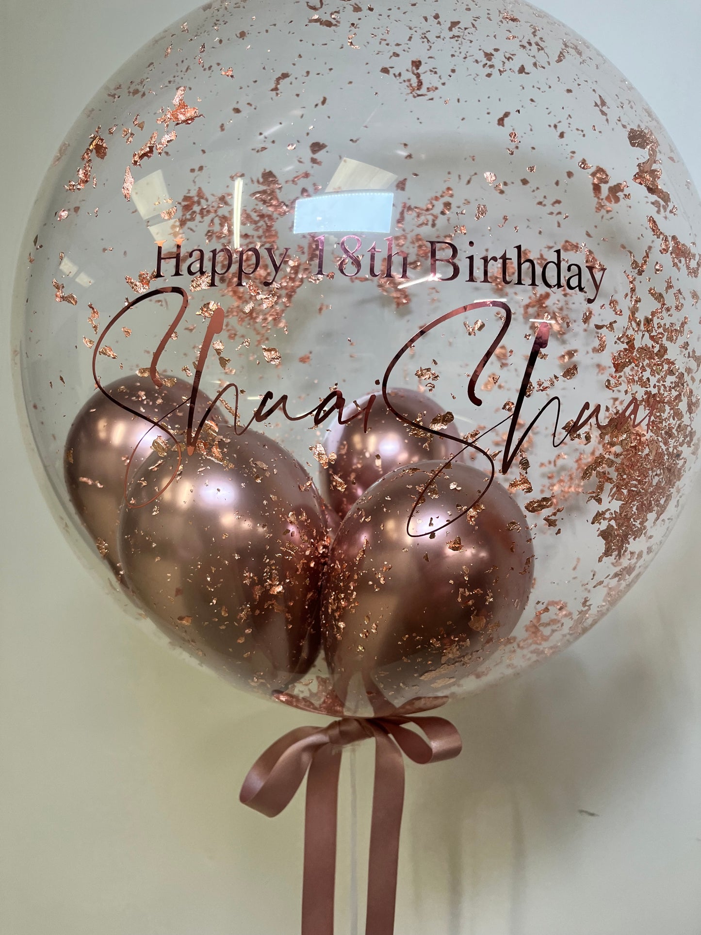 24” COPPER FLAKE BUBBLE BALLOON