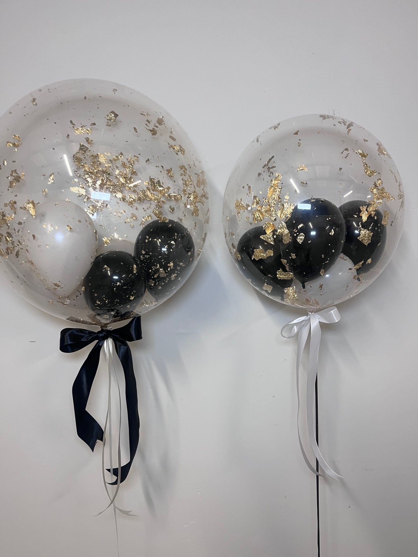 20” GOLD/SILVER/COPPER FLAKE BUBBLE BALLOON