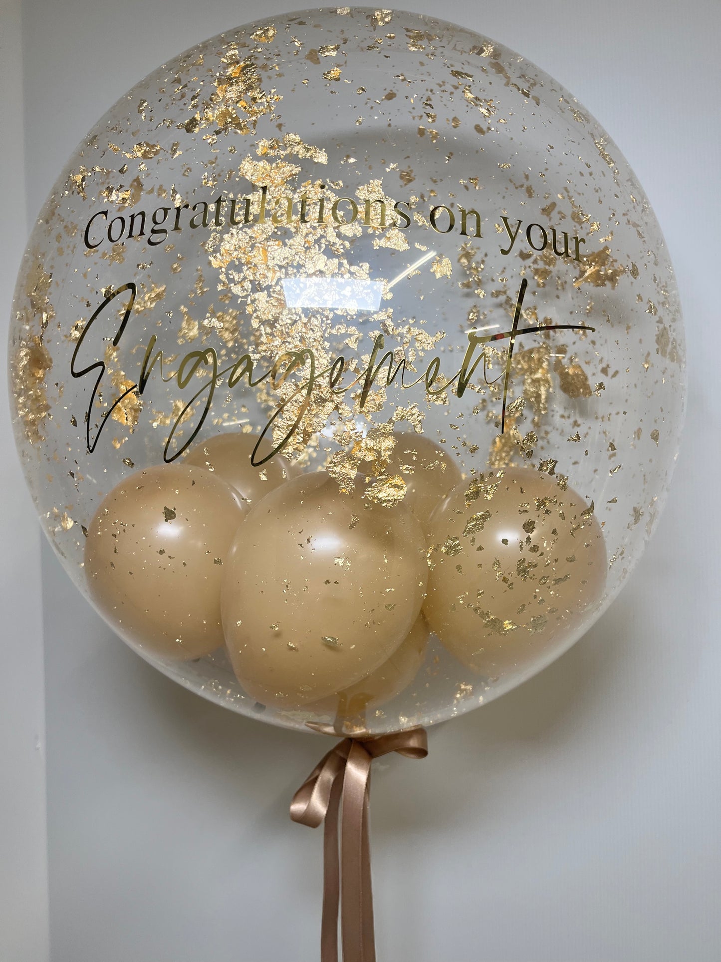 24” WEDDING/ENGAGEMENT/ ANNIVERSARY BUBBLE BALLOON