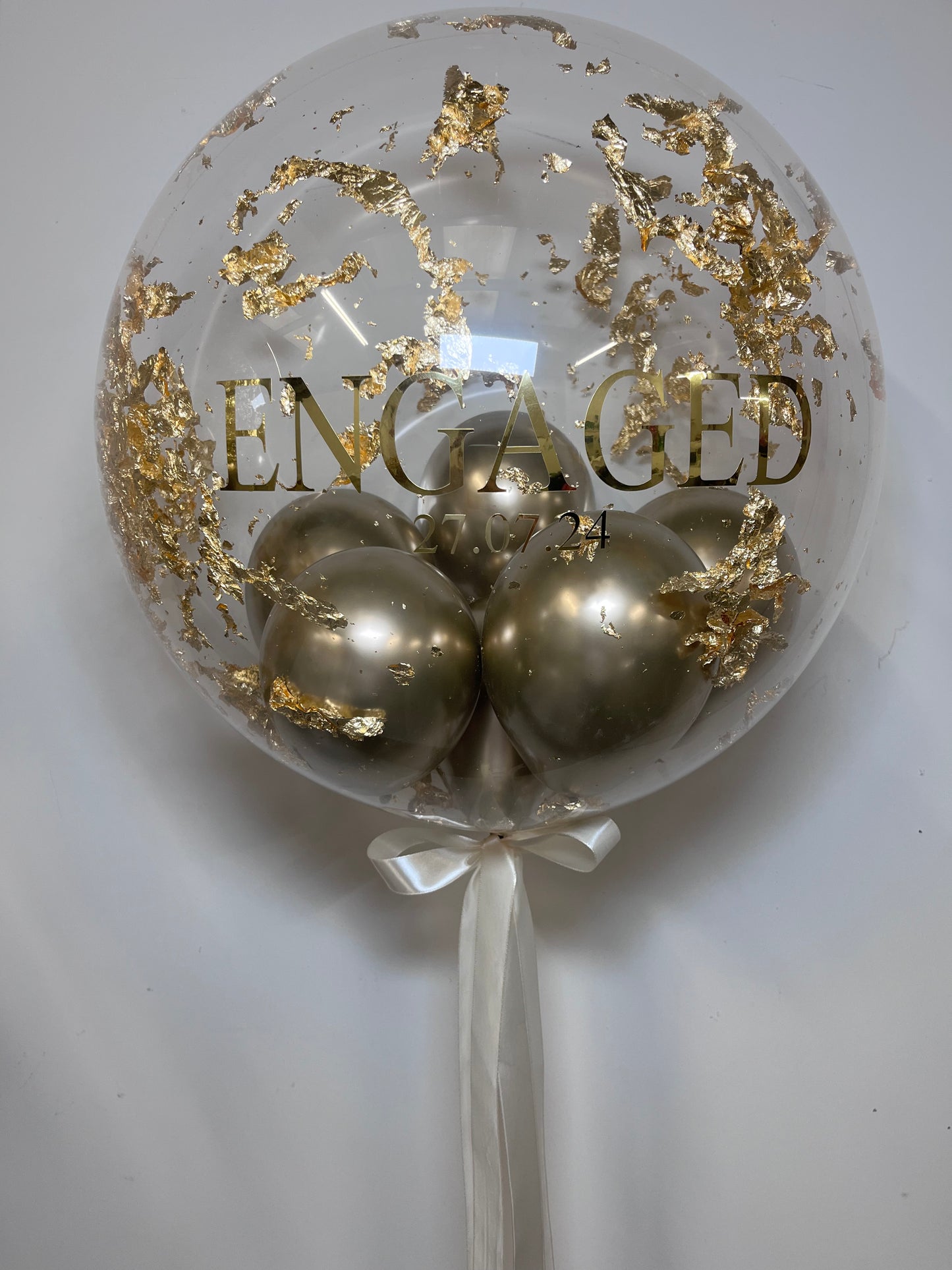 24” WEDDING/ENGAGEMENT/ ANNIVERSARY BUBBLE BALLOON