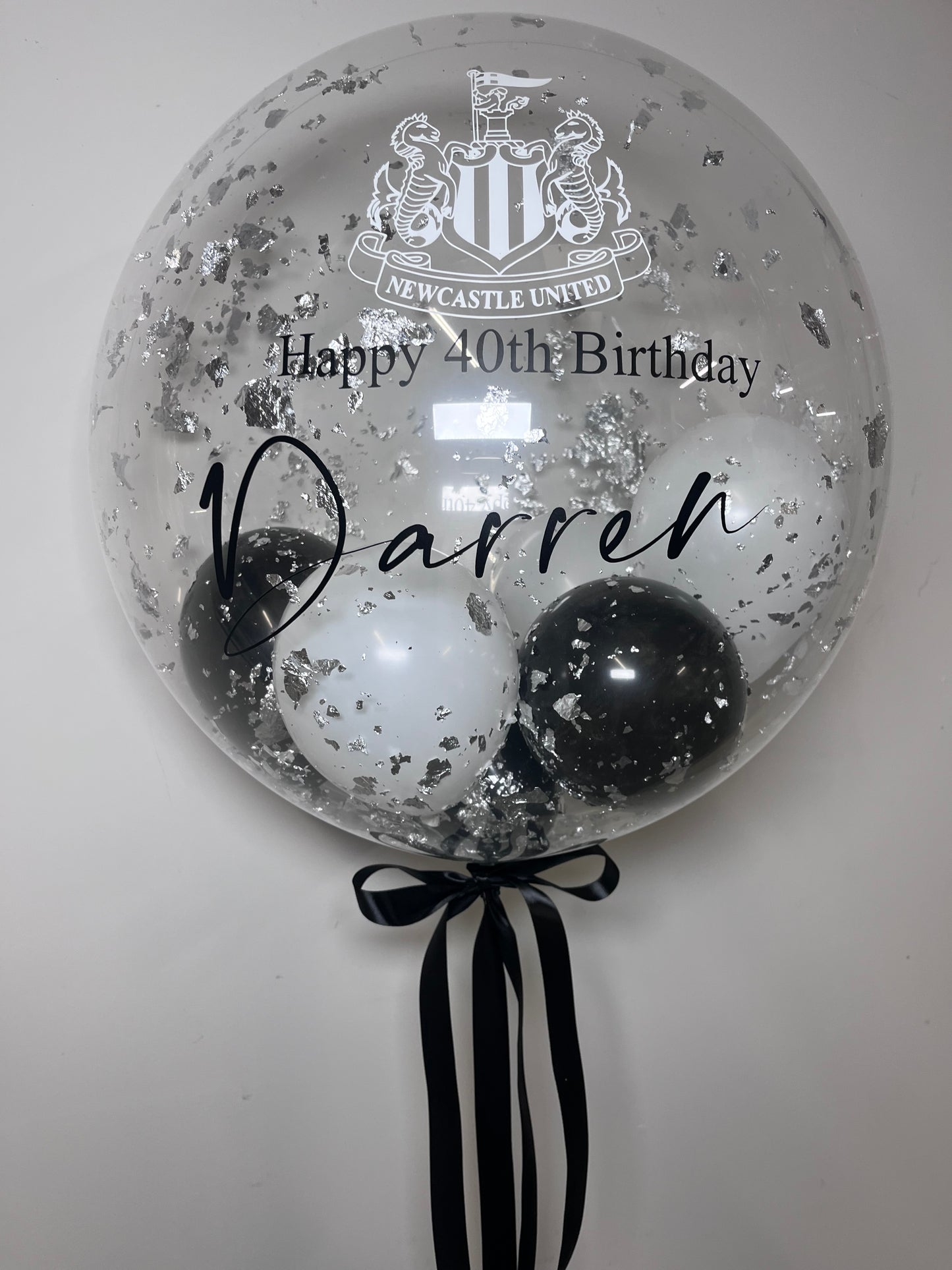 24” Silver flake BUBBLE BALLOON