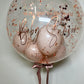 24” COPPER FLAKE BUBBLE BALLOON