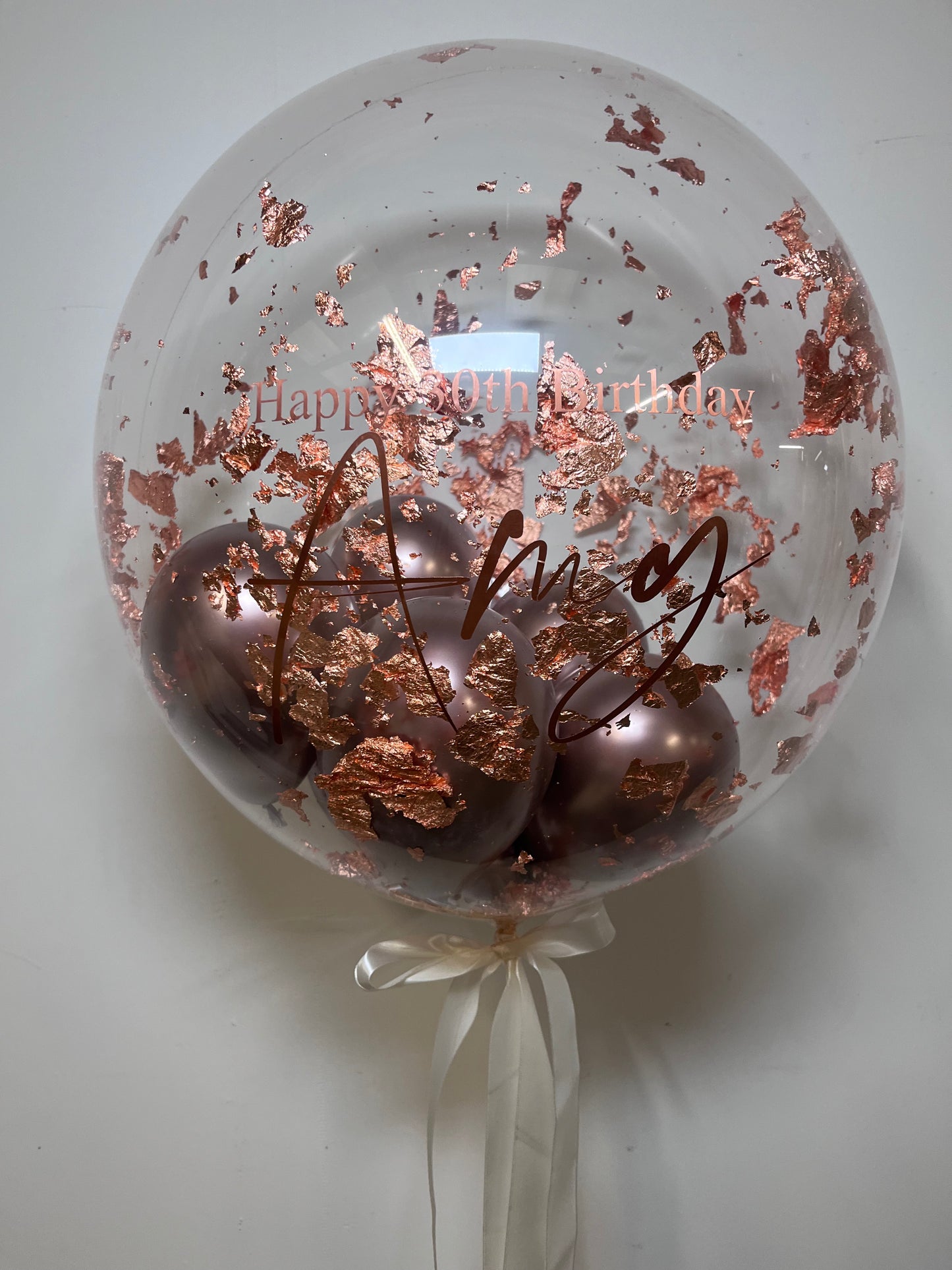 24” COPPER FLAKE BUBBLE BALLOON