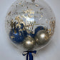 24” GOLD FLAKE BUBBLE BALLOON