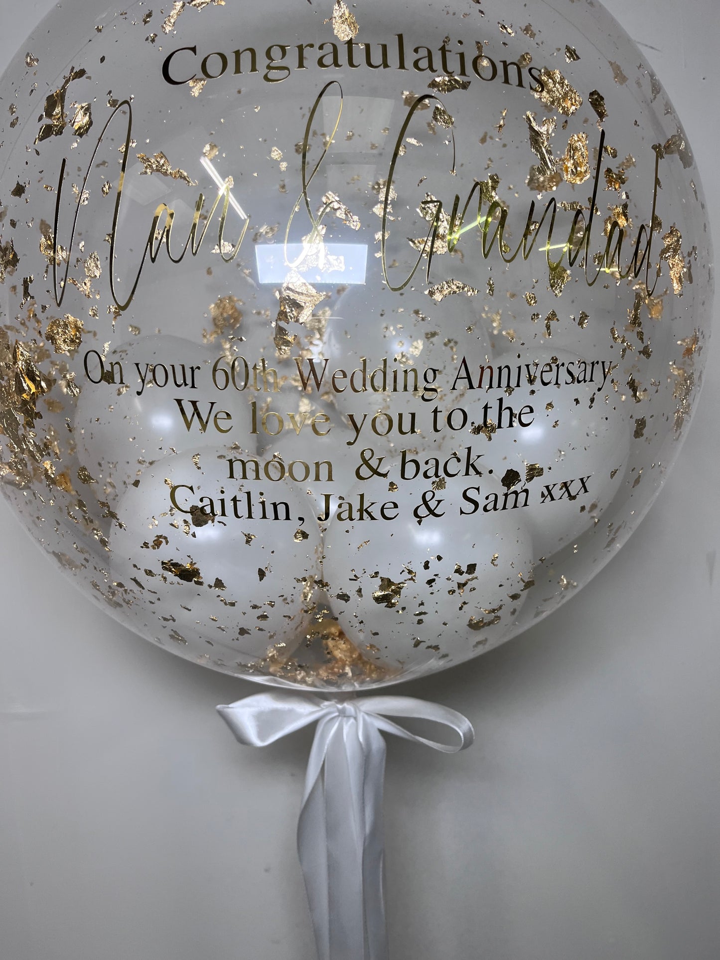 24” WEDDING/ENGAGEMENT/ ANNIVERSARY BUBBLE BALLOON