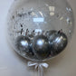 24” Silver flake BUBBLE BALLOON