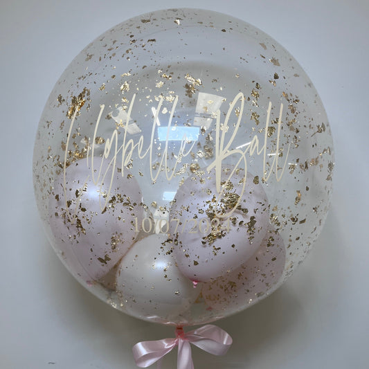 24” FLAKE BABY SHOWER BUBBLE BALLOON