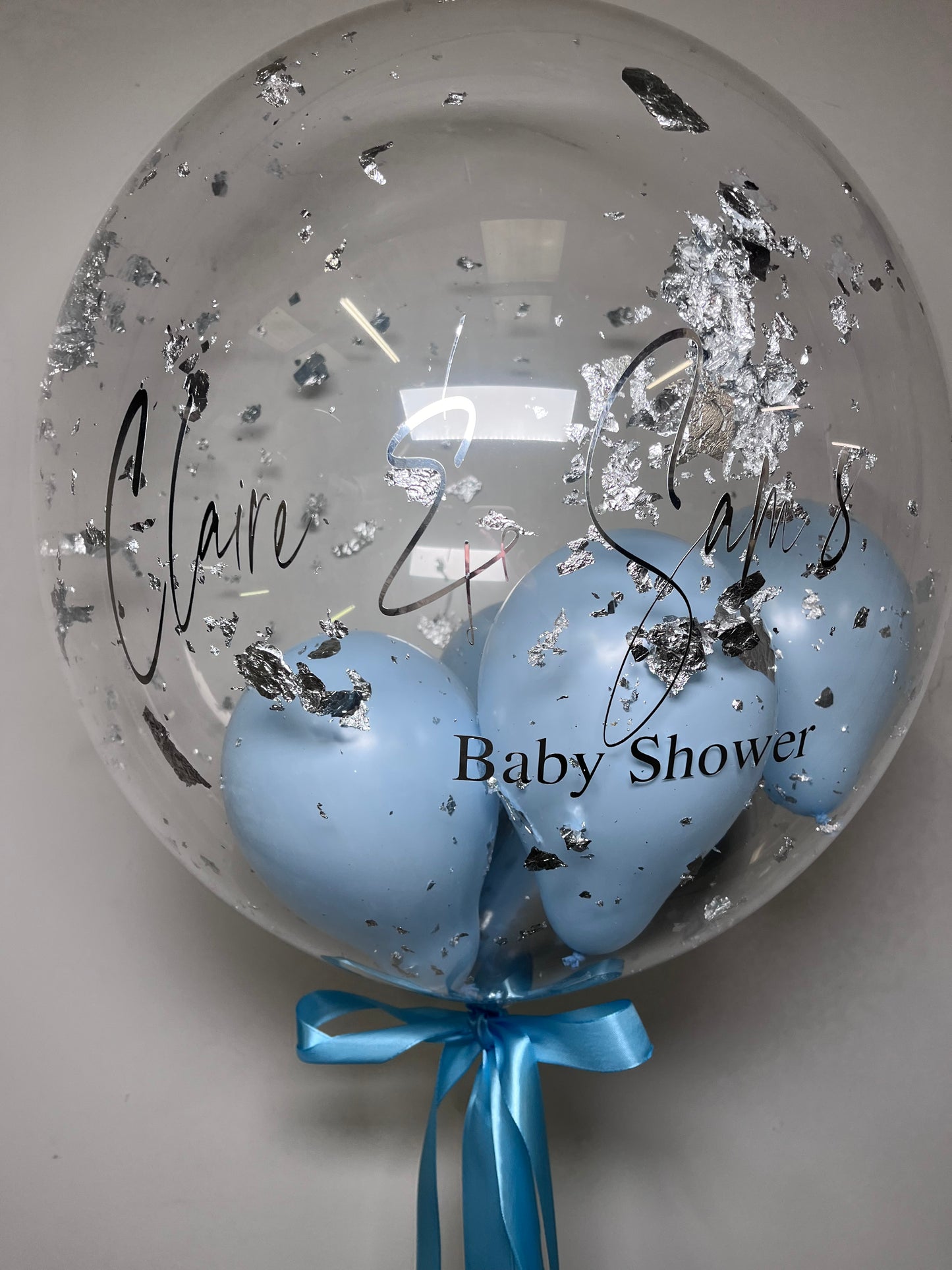 24” FLAKE BABY SHOWER BUBBLE BALLOON