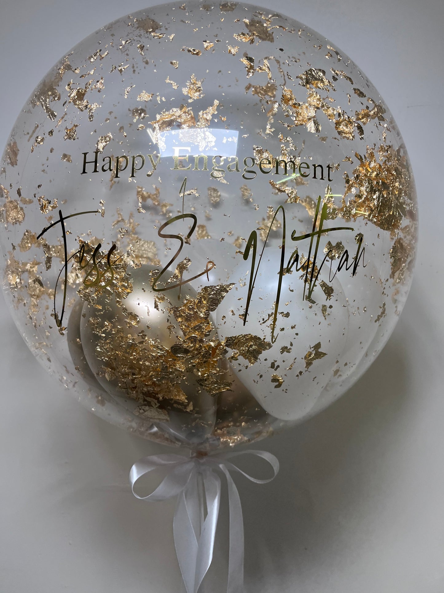 24” WEDDING/ENGAGEMENT/ ANNIVERSARY BUBBLE BALLOON