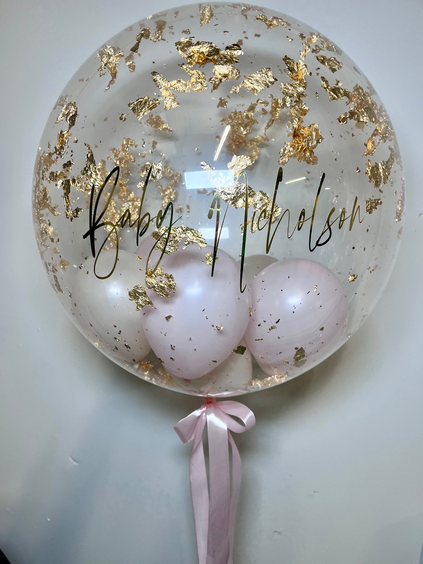 24” FLAKE BABY SHOWER BUBBLE BALLOON