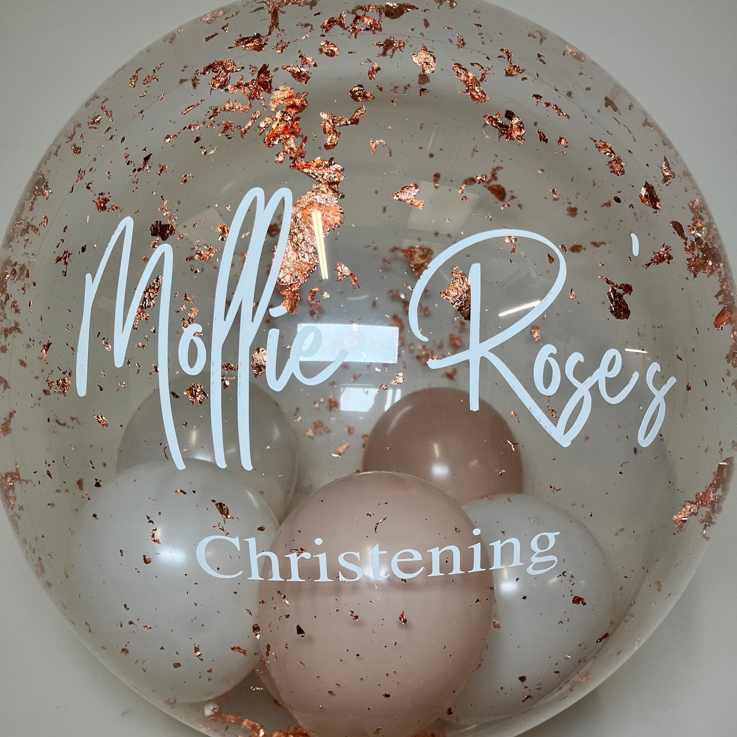 24” COPPER FLAKE BUBBLE BALLOON