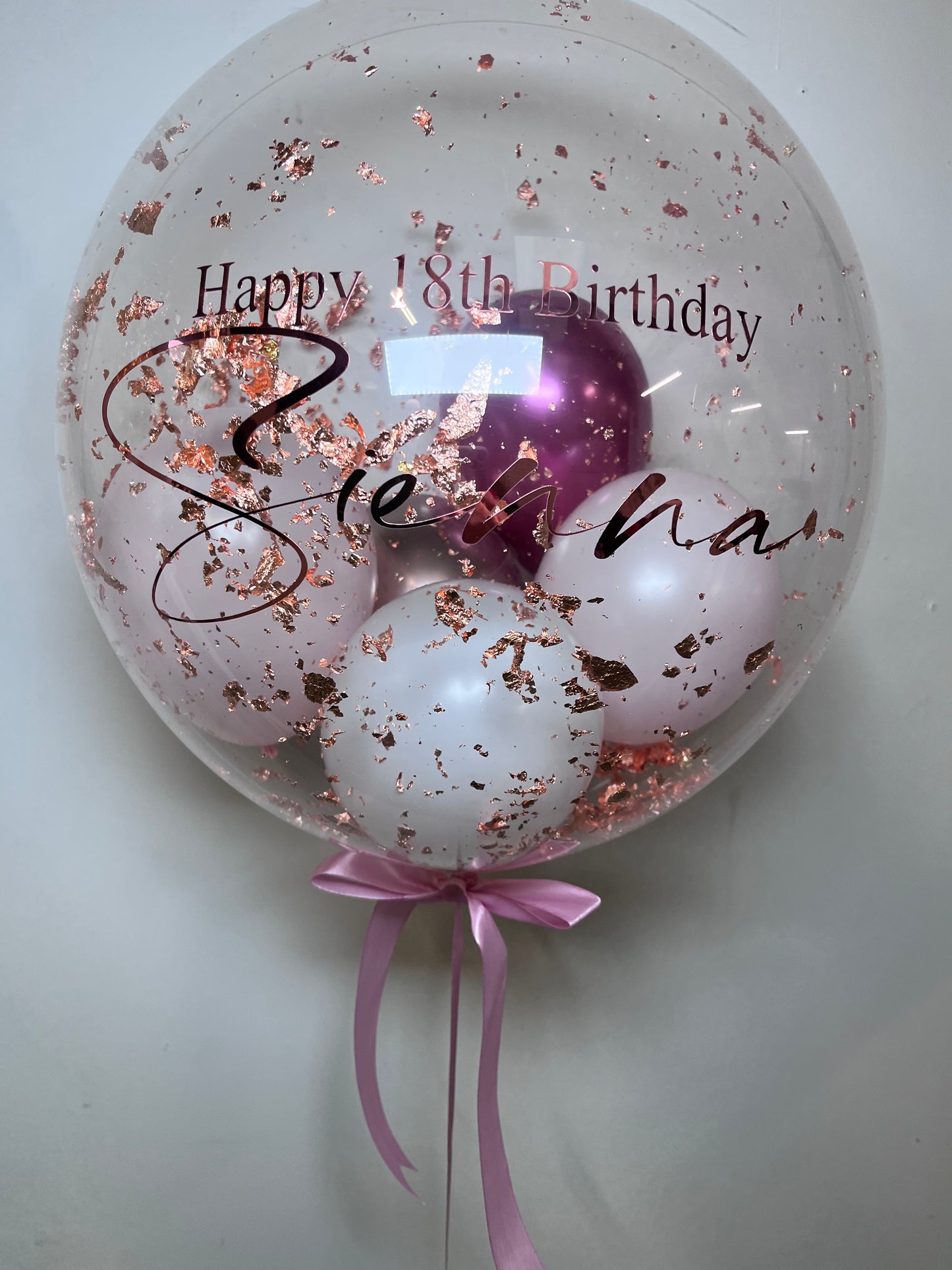 24” COPPER FLAKE BUBBLE BALLOON