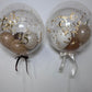 20” GOLD/SILVER/COPPER FLAKE BUBBLE BALLOON