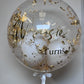 20” GOLD/SILVER/COPPER FLAKE BUBBLE BALLOON