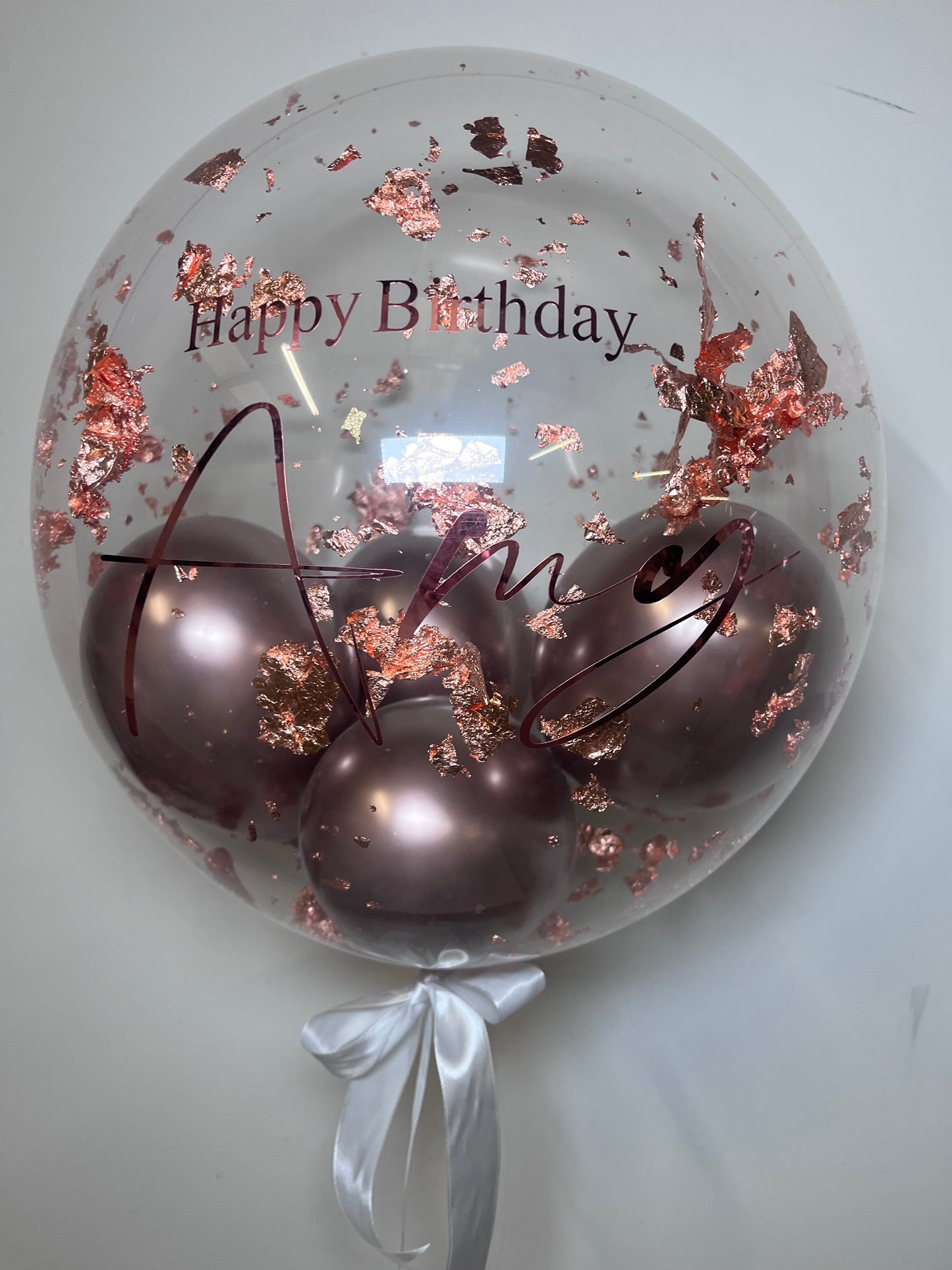 24” COPPER FLAKE BUBBLE BALLOON