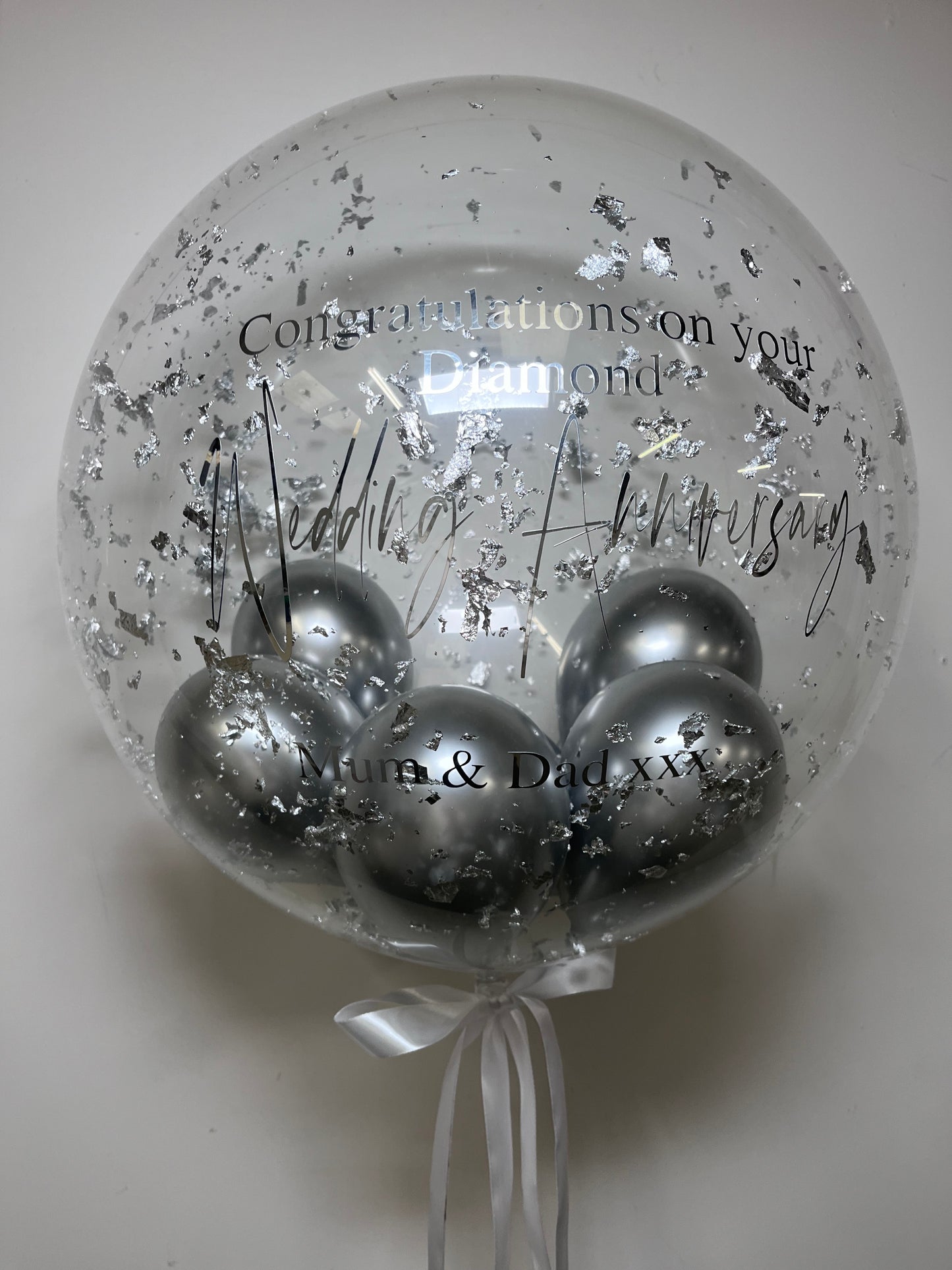 24” WEDDING/ENGAGEMENT/ ANNIVERSARY BUBBLE BALLOON