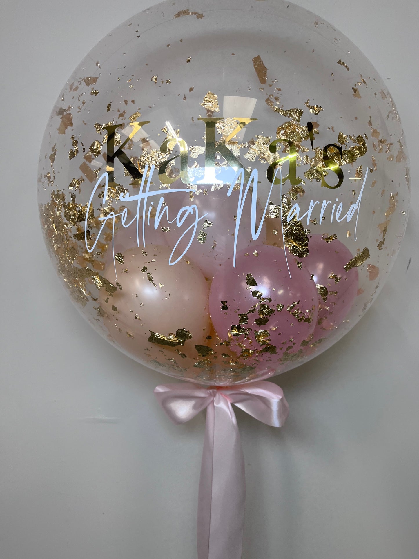 24” WEDDING/ENGAGEMENT/ ANNIVERSARY BUBBLE BALLOON