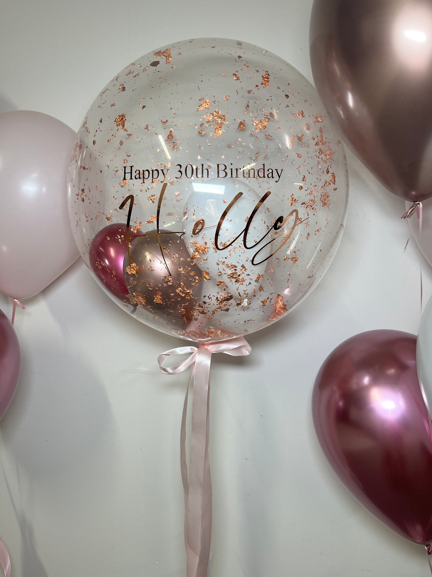 24” COPPER FLAKE BUBBLE BALLOON