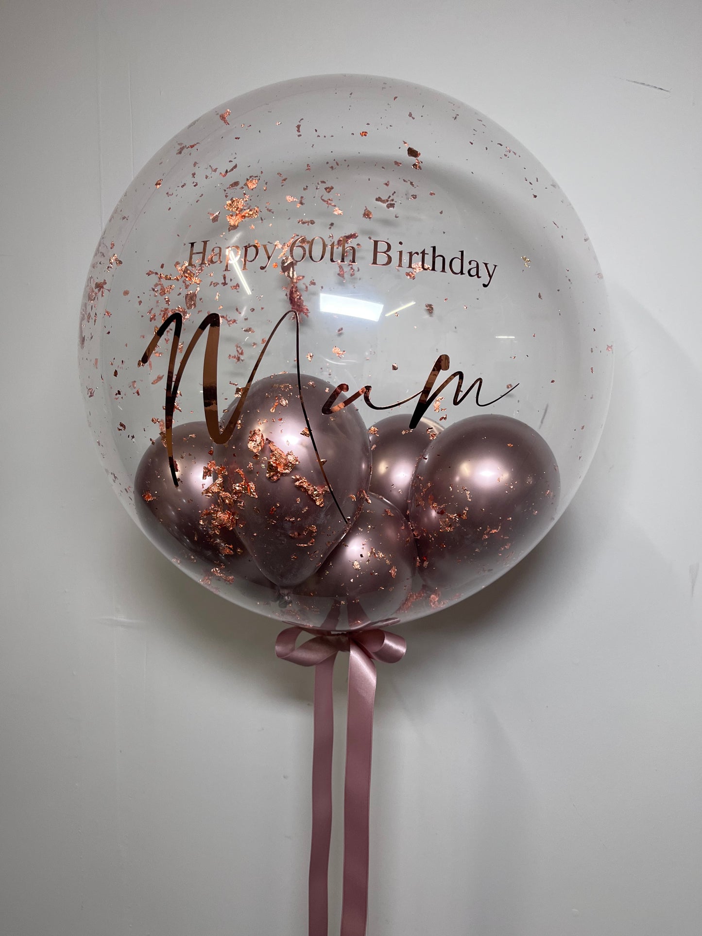 24” COPPER FLAKE BUBBLE BALLOON