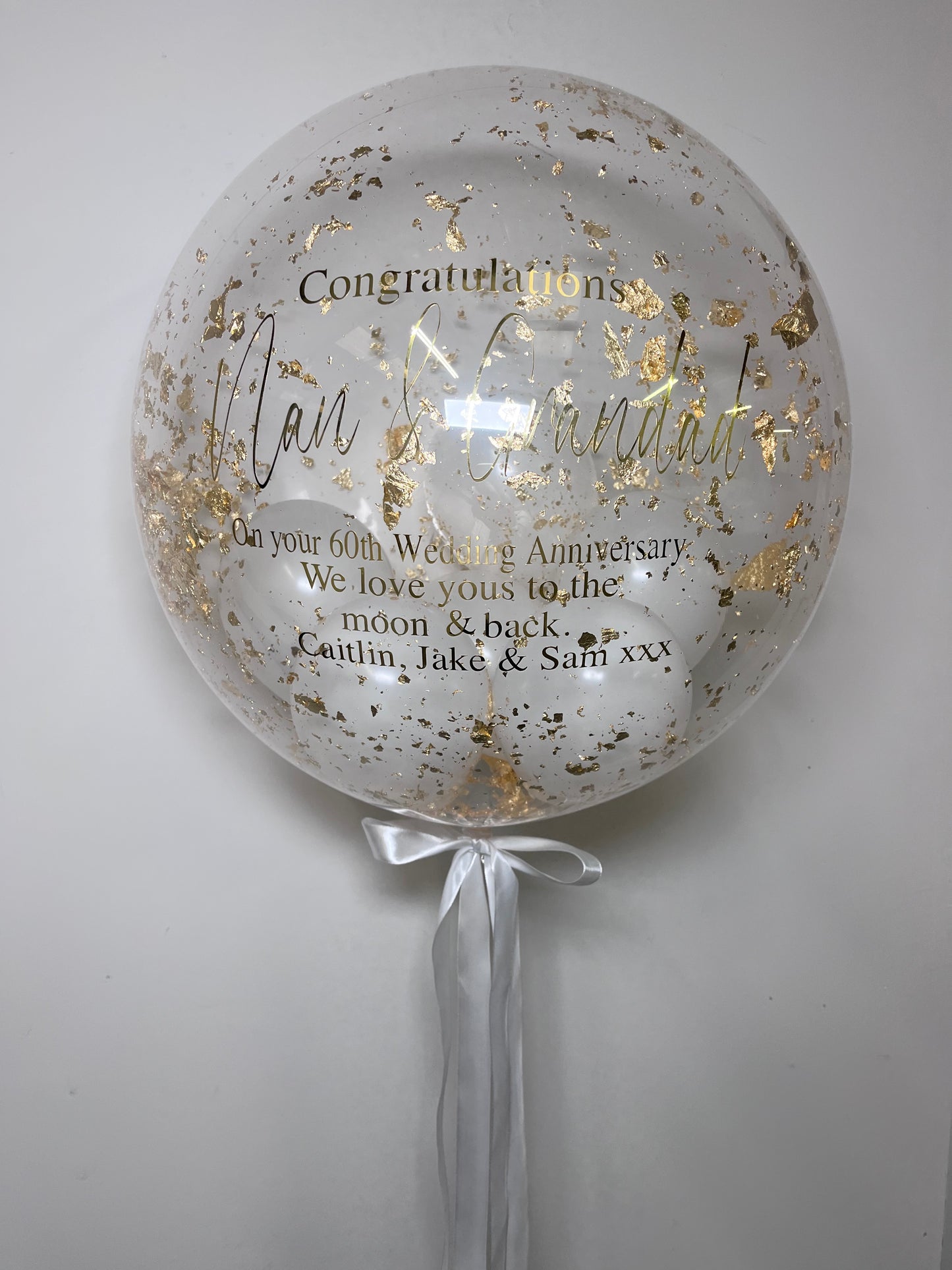 24” WEDDING/ENGAGEMENT/ ANNIVERSARY BUBBLE BALLOON