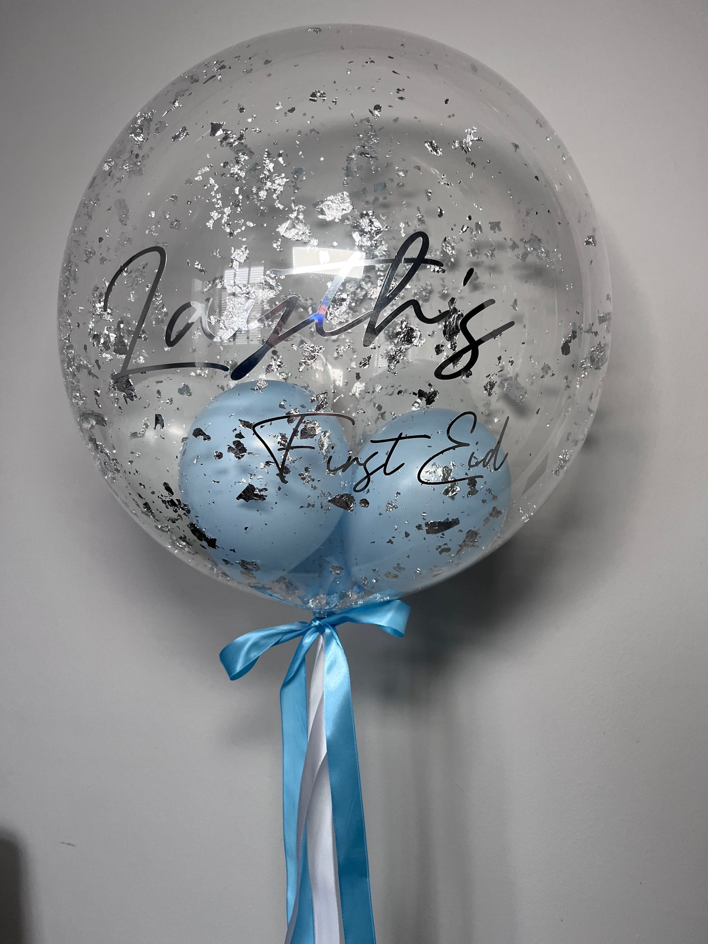 24” Silver flake BUBBLE BALLOON