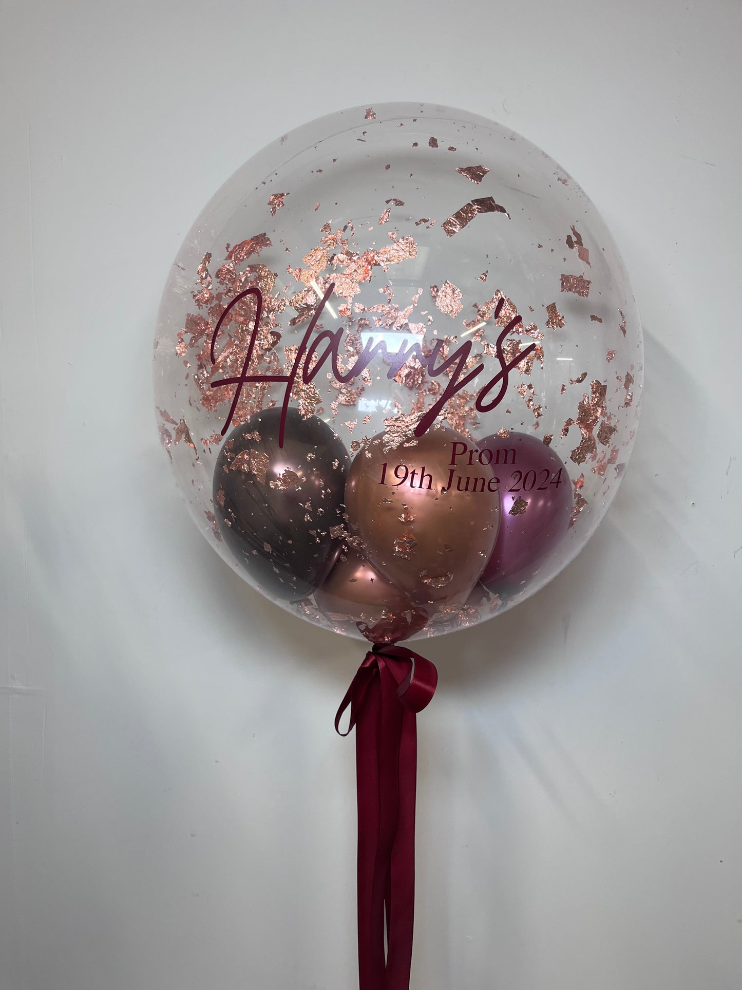 24” COPPER FLAKE BUBBLE BALLOON