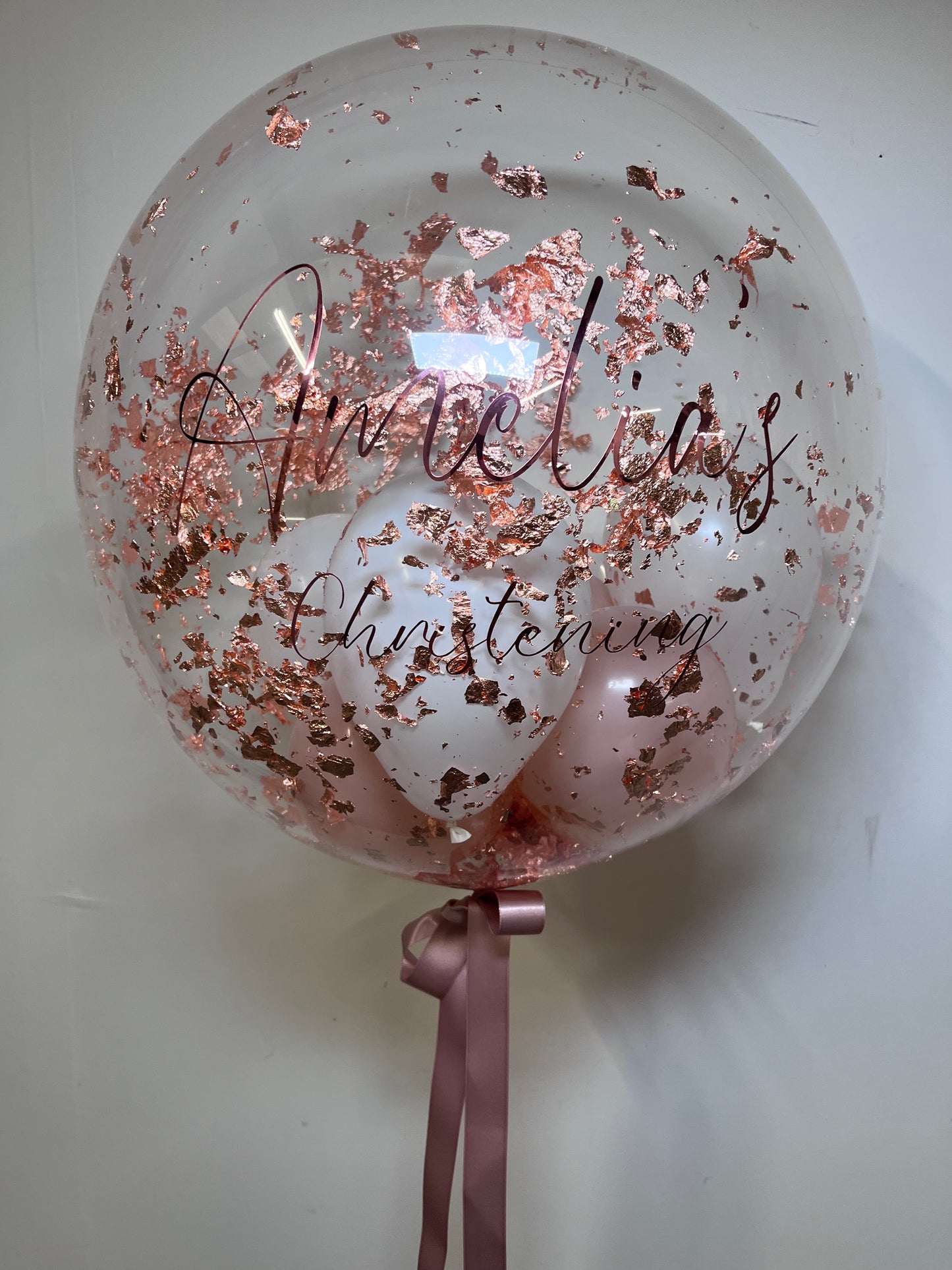 24” COPPER FLAKE BUBBLE BALLOON