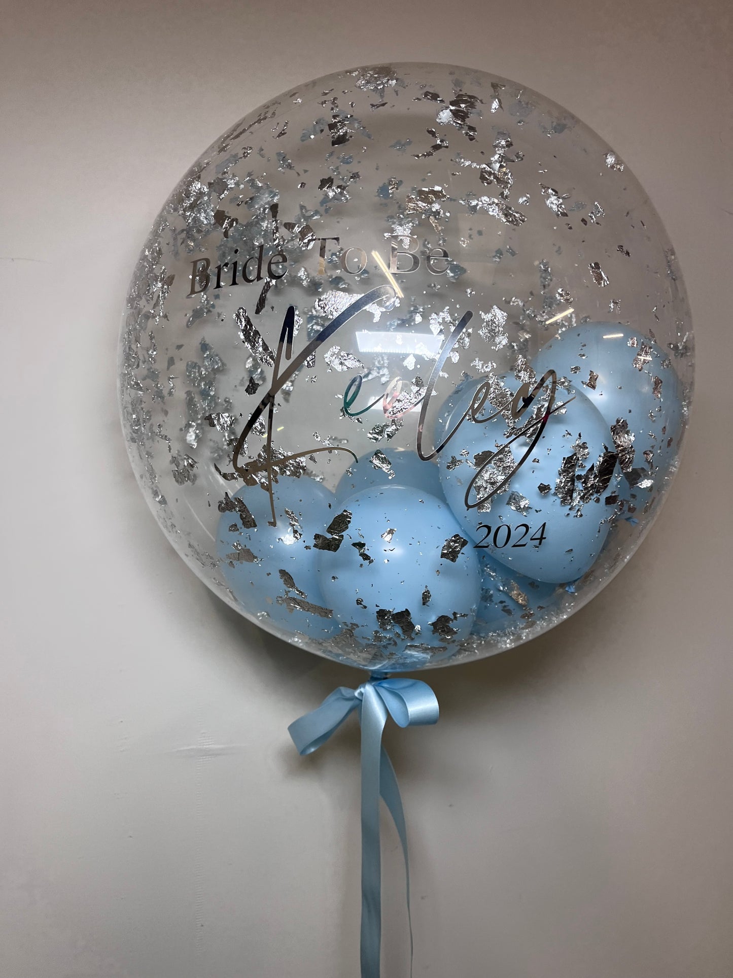 24” Silver flake BUBBLE BALLOON