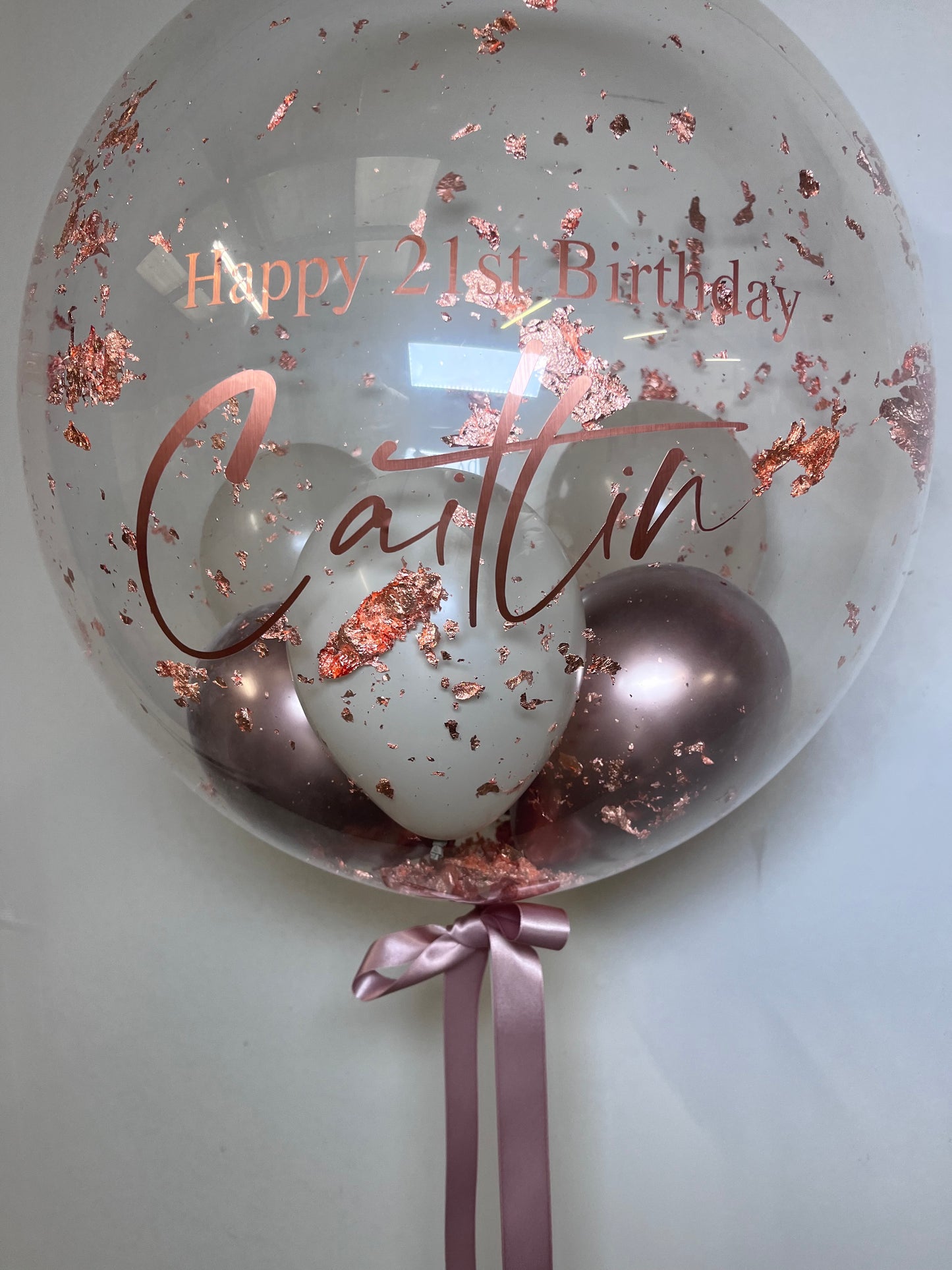 24” COPPER FLAKE BUBBLE BALLOON