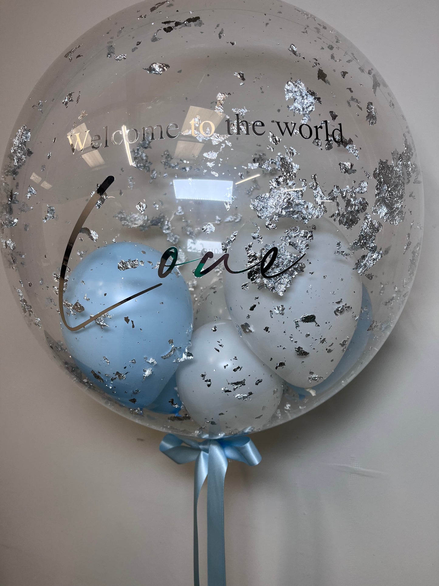 24” Silver flake BUBBLE BALLOON