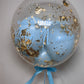 20” GOLD/SILVER/COPPER FLAKE BUBBLE BALLOON