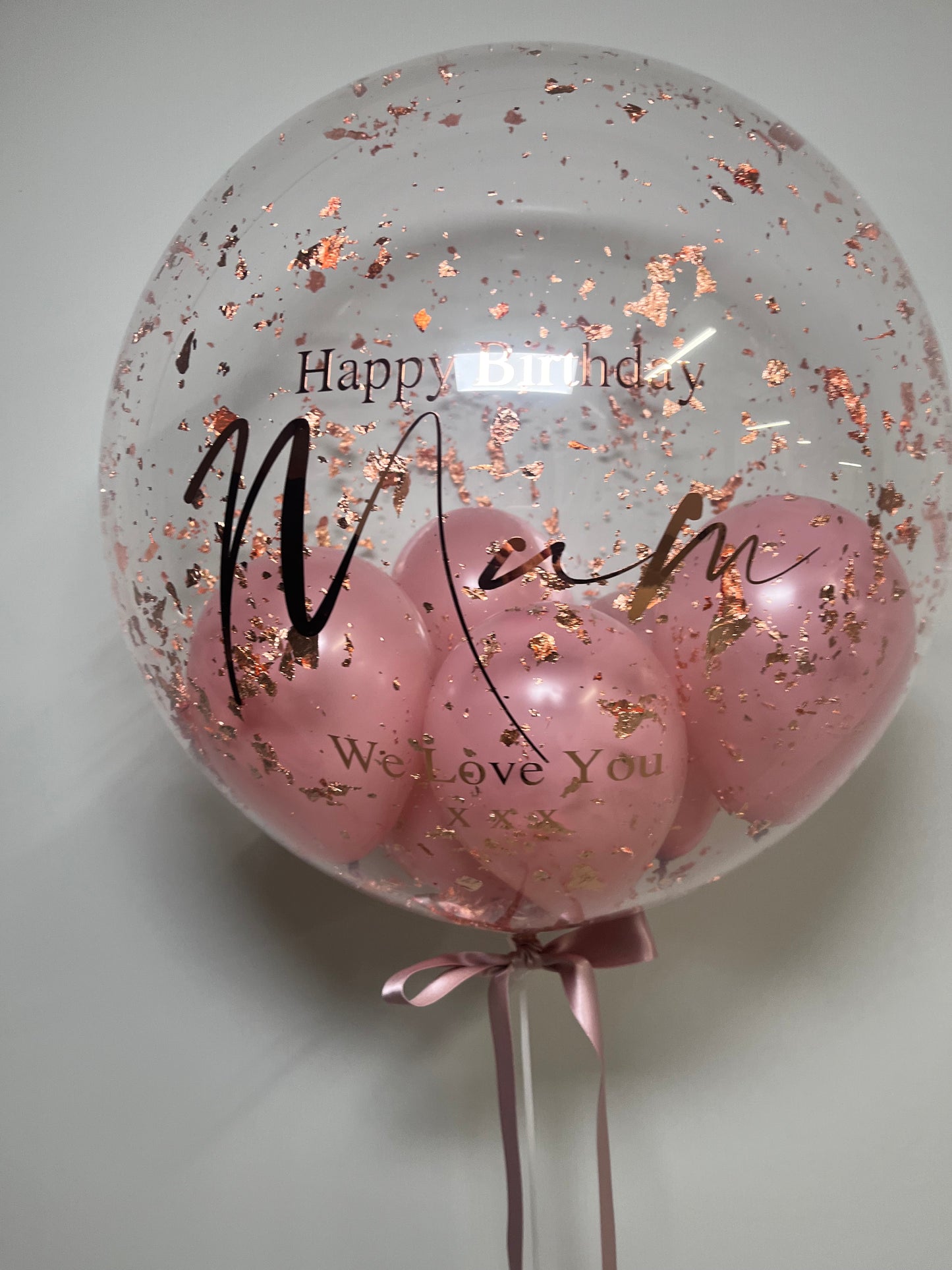 24” COPPER FLAKE BUBBLE BALLOON