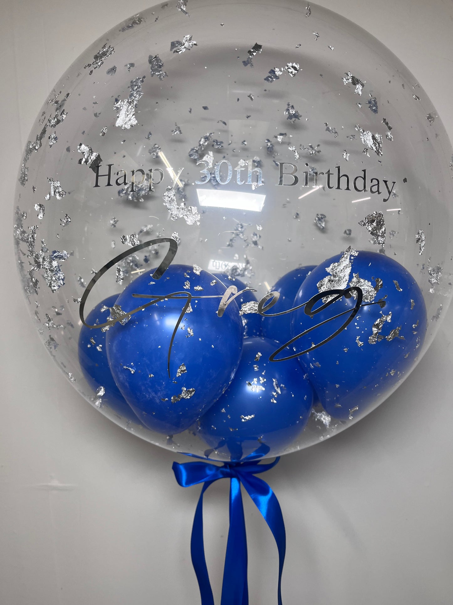 24” Silver flake BUBBLE BALLOON