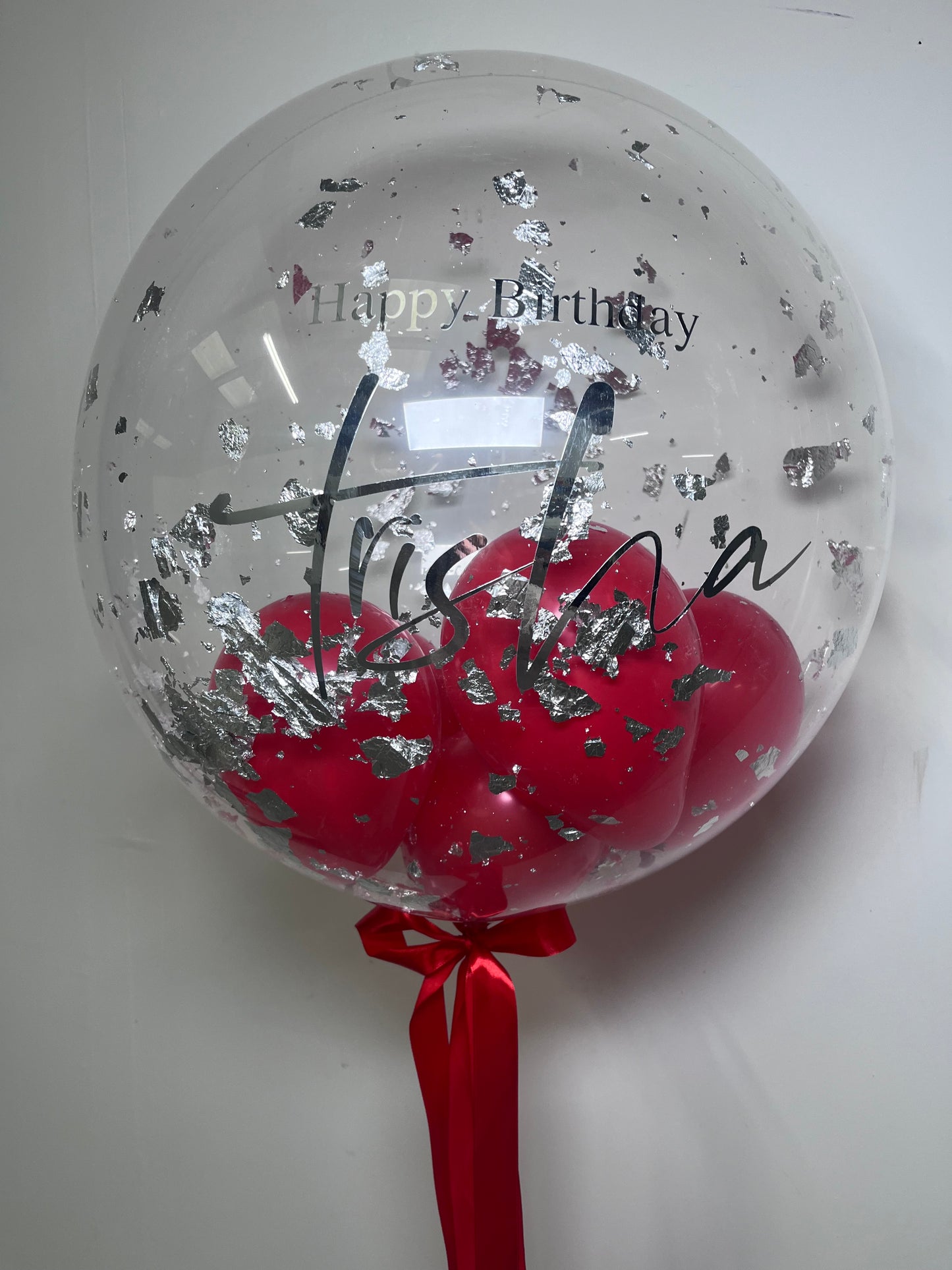 24” Silver flake BUBBLE BALLOON