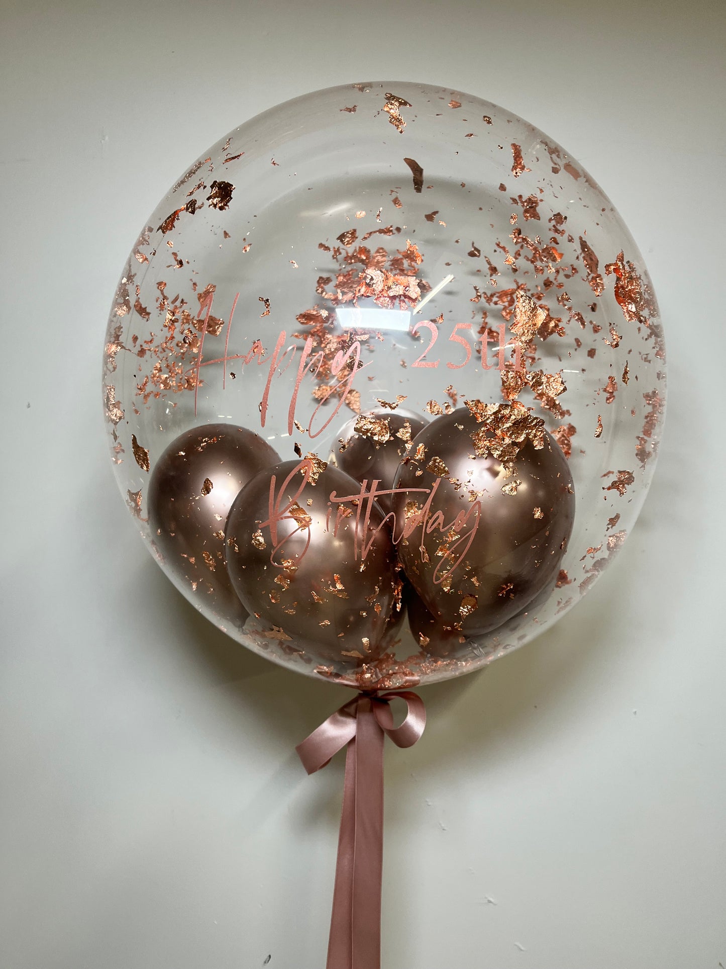 24” COPPER FLAKE BUBBLE BALLOON