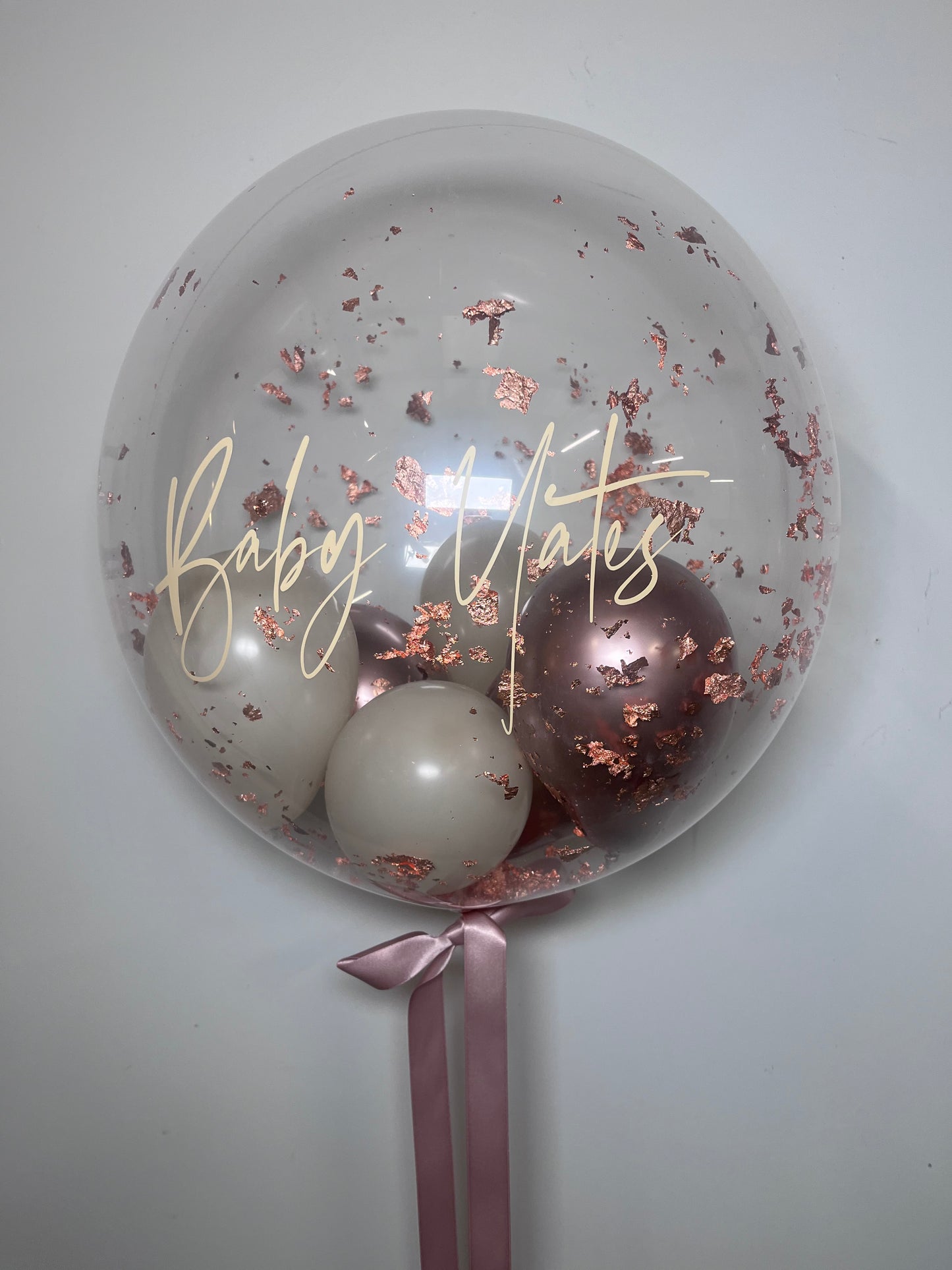 24” COPPER FLAKE BUBBLE BALLOON